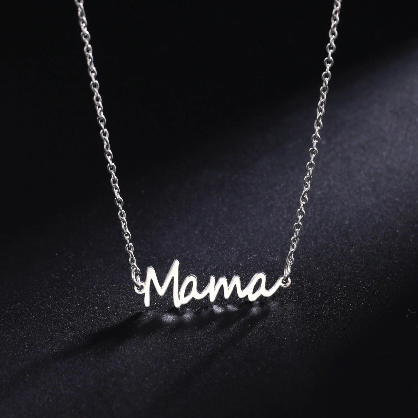 Make your Mom Feel special with Letter MAMA Pendant Necklace - Heart Crafted Gifts