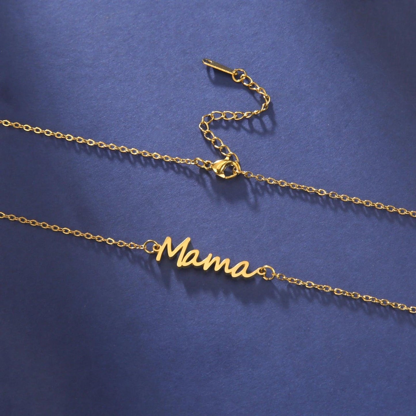 Make your Mom Feel special with Letter MAMA Pendant Necklace - Heart Crafted Gifts