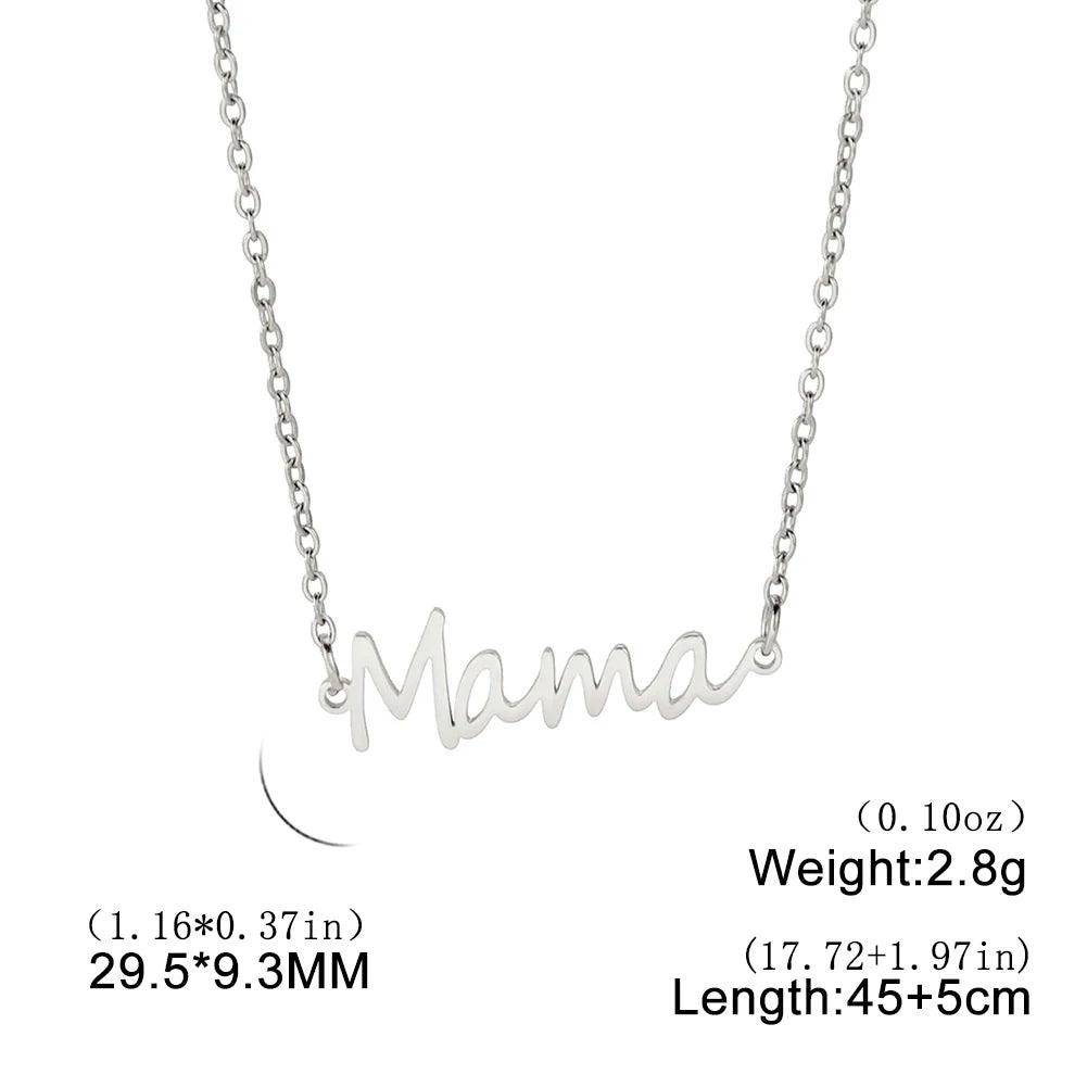 Make your Mom Feel special with Letter MAMA Pendant Necklace - Heart Crafted Gifts