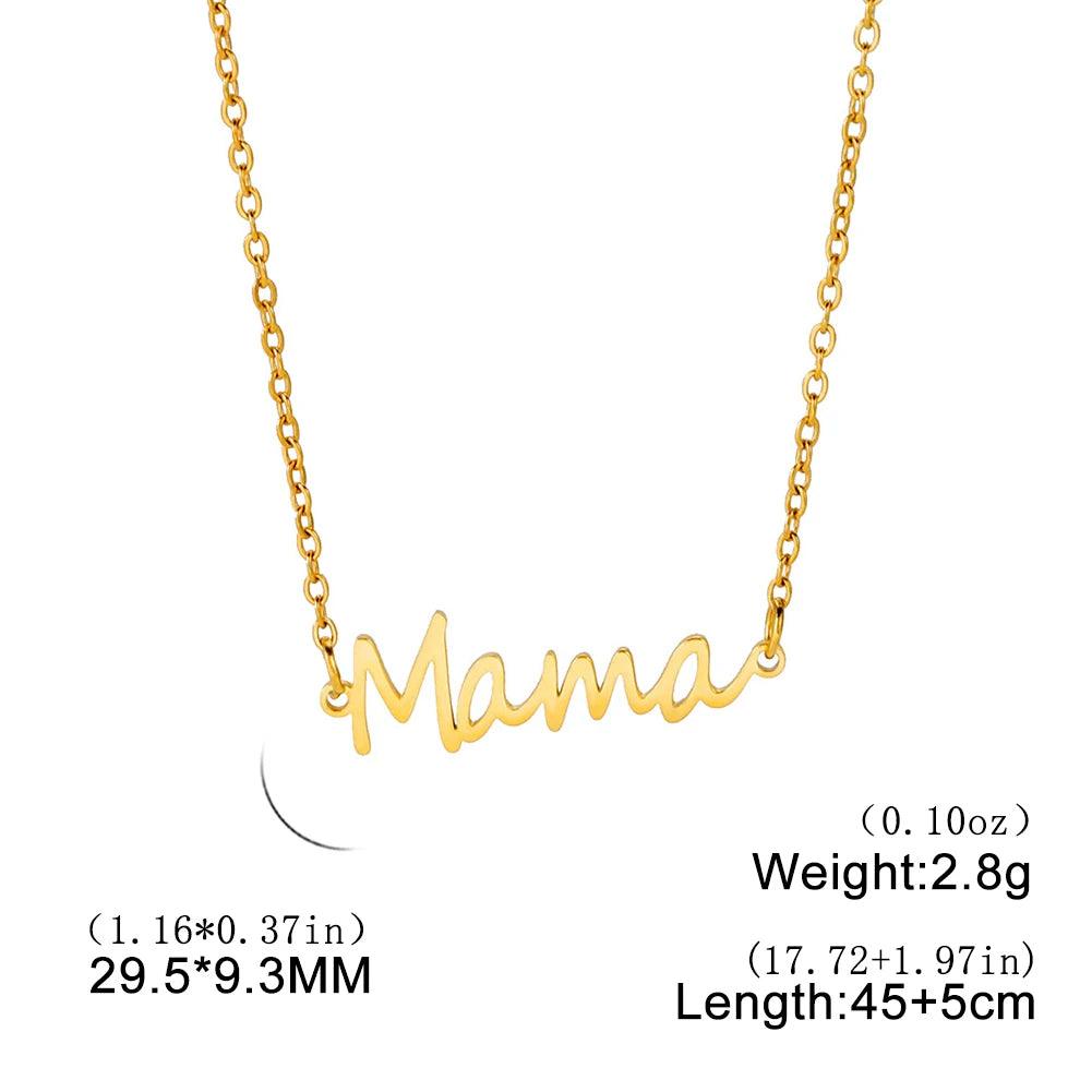 Make your Mom Feel special with Letter MAMA Pendant Necklace - Heart Crafted Gifts