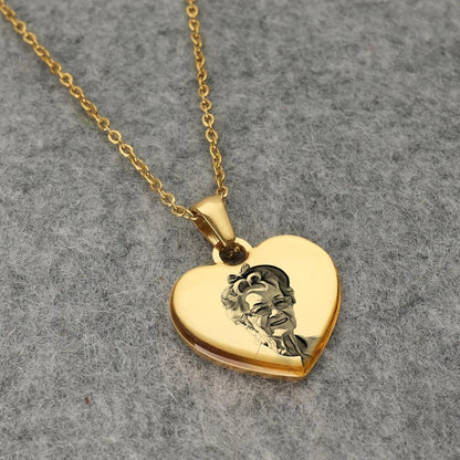Personalized Picture Necklace: Custom Photo Pendant - Heart Crafted Gifts