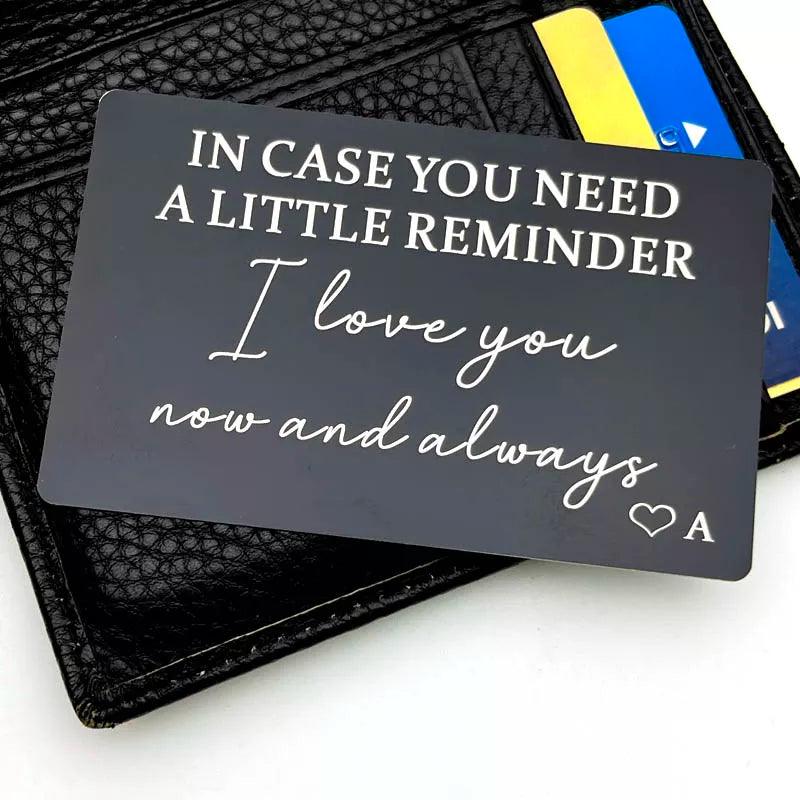 Personalized Wallet Insert: Heartfelt Gifts for Him, Her, Mom, Dad - Heart Crafted Gifts