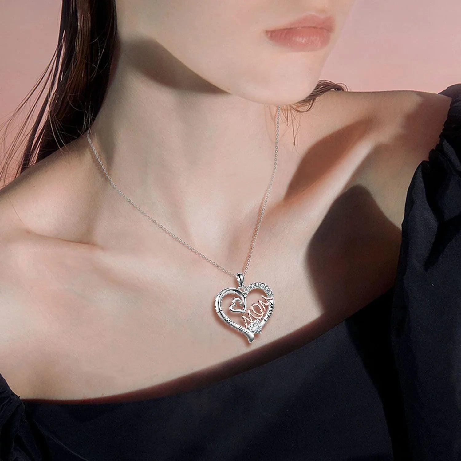 Mom Heart Necklace