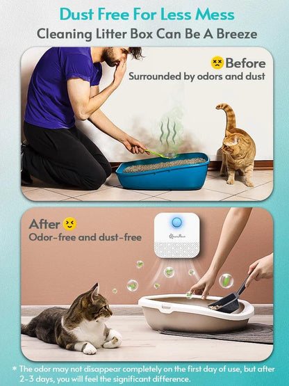 Smart Cat Litter Odor Purifier: Deodorize Pet Toilet Air - Heart Crafted Gifts