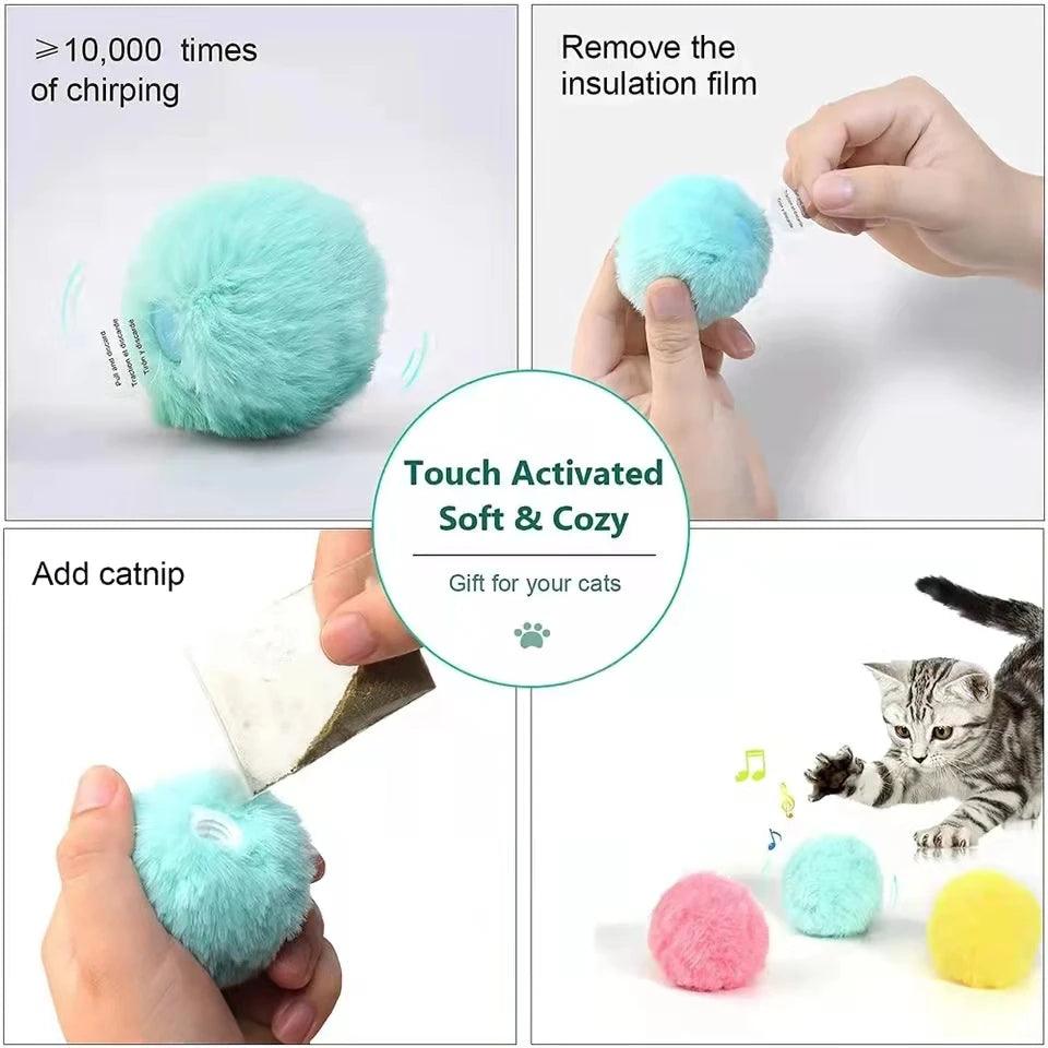 Smart Interactive Plush Ball for Cats and Dogs - Heart Crafted Gifts