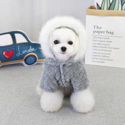 Warm Paws Dog Clothes, Cozy Hearts: Dog Jumpsuit and Pet's Fashion Apparel - Heart Crafted Gifts
