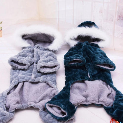 Warm Paws Dog Clothes, Cozy Hearts: Dog Jumpsuit and Pet's Fashion Apparel - Heart Crafted Gifts